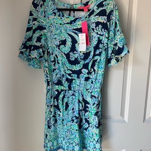 Lilly Pulitzer Lula Romper Medium Scuba Doo NWT